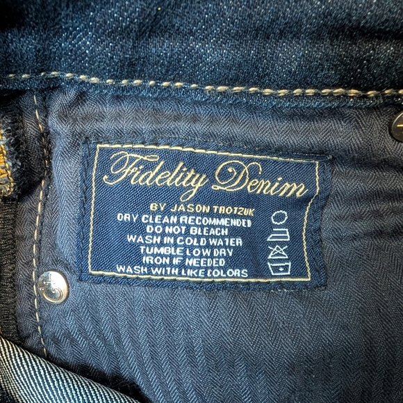 Fidelity Denim Y2K Dark Wash Bootcut Jeans Size 26 - Picture 5 of 10